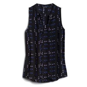 41 Hawthorn Breyson pleat detail split neck blouse